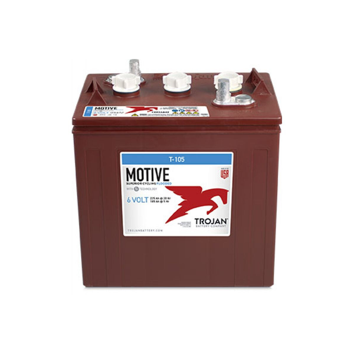 Trojan T-105 6V 225Ah Deep Cycle Traktionsbatterie EAPT