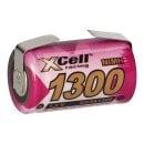 XCell Akku 2/3 A 1,2V 1300mAh NiMH U-Lötfahne