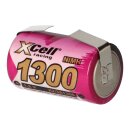 XCell Akku 2/3 A 1,2V 1300mAh NiMH U-Lötfahne