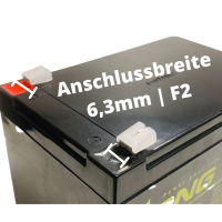 Kung Long WP12-12 12V 12Ah AGM Bleiakku VdS 9