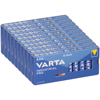 120x VARTA Industrial Micro AAA MN2400 Alkaline 4003 LR03 hochwertige Batterien