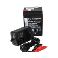 Q-Batteries 6LS-4.5 Akku-Ladegerät-Set 6V 4,5Ah –