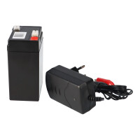 Q-Batteries 6LS-4.5 Akku-Ladegerät-Set 6V 4,5Ah –