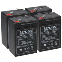 4x Uplus Akku 6V 4.5Ah Batterie Blei US6 gallery