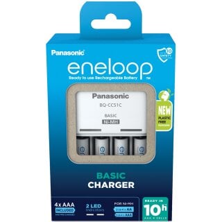 eneloop BQ-CC51 Basic Charger inkl. 4x AAA Akkus