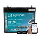 Q-Batteries LiFePO4 Akku 12-75 12,8V 75Ah mit Bluetooth