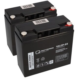 GreenStreet Ersatzakku Elektromobil 2 Batterien 12V 23Ah