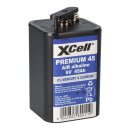 12x 4R25 XCell Premium 45 Blockbatterie 6V 45Ah für Baustellenlampe