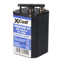 12x XCell Premium 45 4R25 Zink-Luft-Batterie 6V 45Ah –