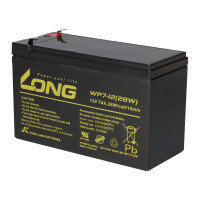 Kung Long WP7-12(28W)/F1 12V 7Ah AGM Bleiakku F1 4,8mm VdS 5
