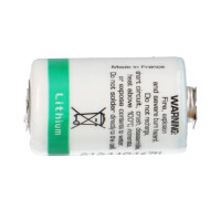 Saft LS14250-2PF 3,6V 1,2Ah 1/2AA Li-SOCl₂ – 2 Printpi