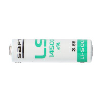 Saft LS14500-2PF 3,6V 2,6Ah AA Li-SOCl₂ – 2 Printpins 