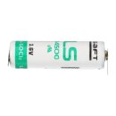 Saft Lithium 3,6V Batterie LS14500-3PF AA - pin ++/-