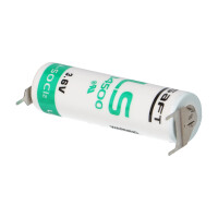Saft LS14500-3PF 3,6V 2,6Ah AA Li-SOCl₂ – 3 Printpins 