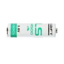 Saft Lithium 3,6V Batterie LS14500 AA Zelle - pin +/--
