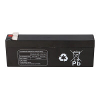 Multipower MP2,6-12 AGM Bleiakku 12V 2,6Ah – F4,8 mm 4