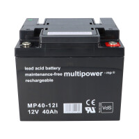 Multipower MP40-12 AGM Bleiakku 12V 40Ah – M6 2