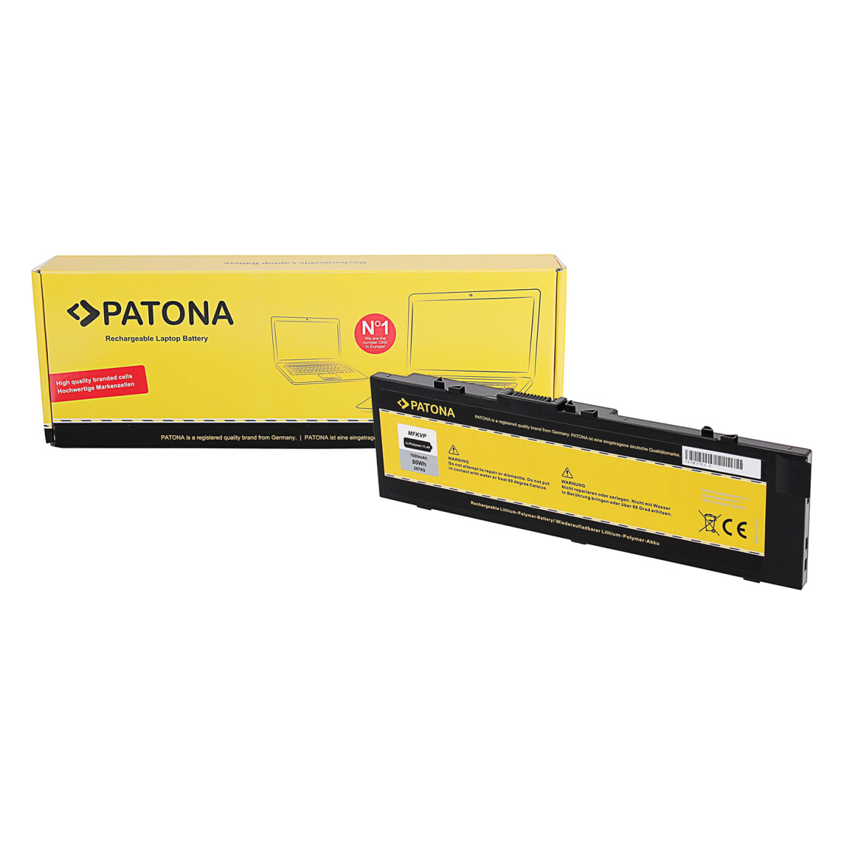 PATONA Akku für Dell GR5D3 M28DH MFKVP RDYCT Precision 15