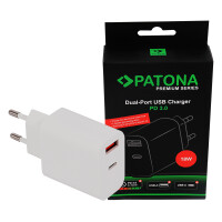 PATONA Premium Netzteil 18W PD QC 3.0 USB-C USB-A 5V 1