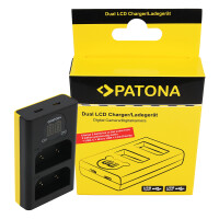 PATONA Dual LCD USB Ladegerät Olymp productbox