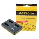 PATONA USB Triple Ladegerät Sony NP-BX1 BX BX1 NP-BX1