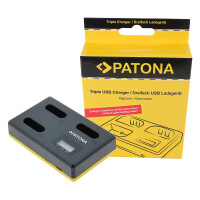 PATONA USB Triple Ladegerät Sony NP-BX1 
