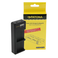 PATONA Dual LCD USB Ladegerät JVC BN-VC296G BN-VC298G 1
