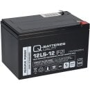 B-Ware Q-Batteries 12LS-12 F2 12V 12Ah Blei-Vlies-Akku...