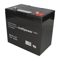 B-Ware Multipower MP62-12C AGM Zyklenakku 12V 62Ah – M