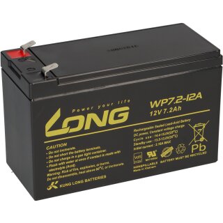 B-Ware Kung Long VDS WP7,2-12A F2 12V 7,2 Ah Blei AGM Akku