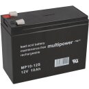 B-Ware Multipower Blei-Akku MP10-12S Pb 12V 10Ah Faston 4,8