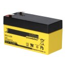 B-Ware SUN Battery SB12-1.2V0 AGM Akku 12V 1,2Ah Blei-Akku mit VDS