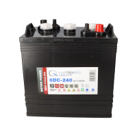 B-Ware Q-Batteries 6DC-240 6 V 240 Ah (C20) Deep-Cycle-Trakt