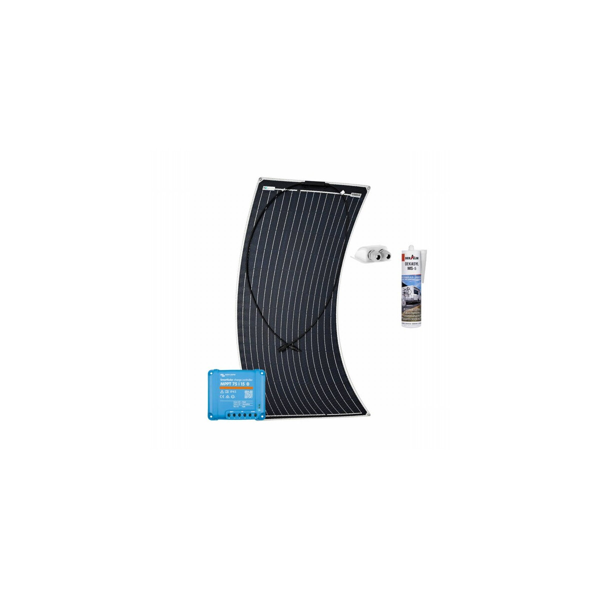 Wohnmobil Solaranlage 100W Flex Victron MPPT Solarladeregler Camper Autark mit 0% MwSt nach §12 Abs. 3 UstG