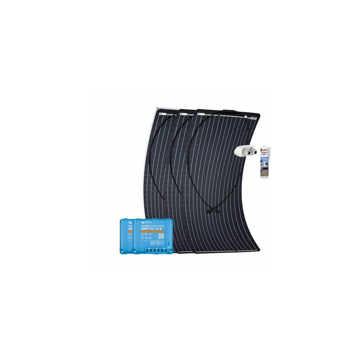 Wohnmobil Solaranlage 300W Flex Victron MPPT Solarladeregler Camper Autark mit 0% MwSt nach §12 Abs. 3 UstG