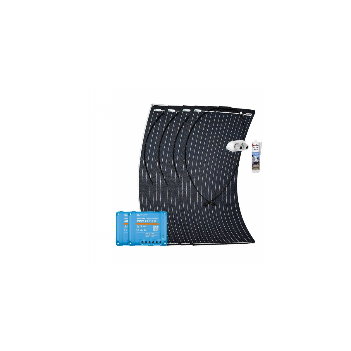 Wohnmobil Solaranlage 400W Flex Victron MPPT Solarladeregler Camper Autark mit 0% MwSt nach §12 Abs. 3 UstG
