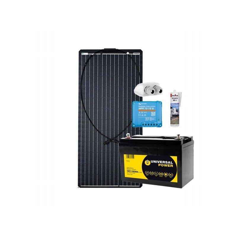 Wohnmobil Solaranlage 100W AGM 120Ah AGM Batterie Victron