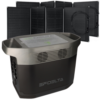 EcoFlow Delta Power Station 1300Wh + 2x Solar Panel 110W