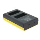 PATONA Dual LCD USB Ladegerät für Fujitsu