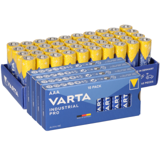 80x Varta Batterie Industrial 40x AA LR06 + 40x AAA LR3 Mignon Micro