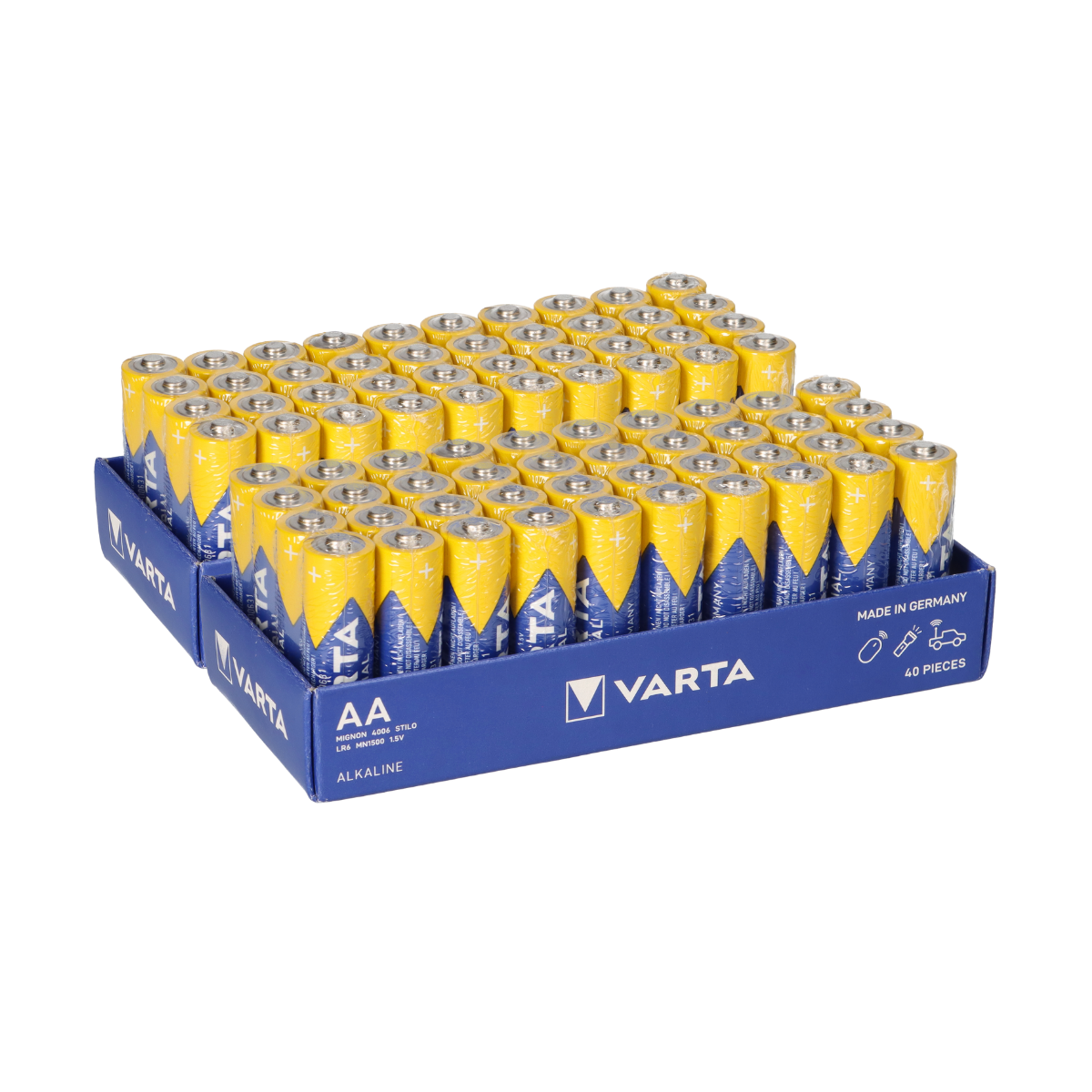 80x VARTA Industrial Pro AA LR6 4006 1,5V – Mignon Großpack