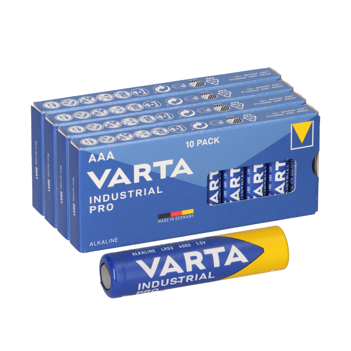 Varta 4003 Industrial AAA LR03 Micro Batterie 40 Stück