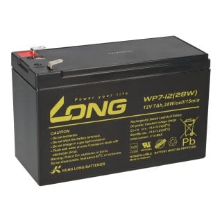 Kung Long WP7-12(28W)-M/F2 12V 7Ah AGM Bleibatterie