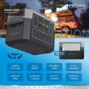 PATONA Powerstation Autarc 2000/2000W PD100W USB DC12/10A