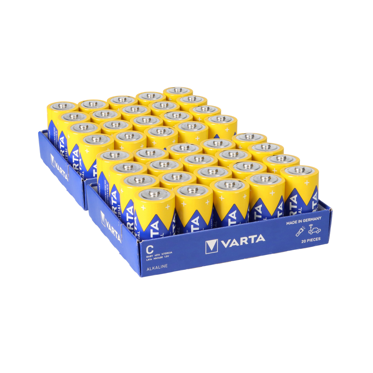 40x Varta 4014 Industrial Baby C Batterie lose