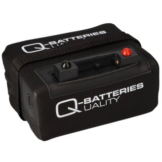 1x Q-Batteries 12Lith-18 Lithium Akku Pack Golf 12,8V 18Ah 230,4Wh inkl. Ladegerät + Tasche