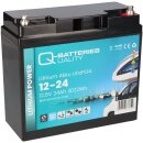 Q-Batteries LiFePO4 Akku 12-24 12,8V 24Ah 307,2Wh Batterie
