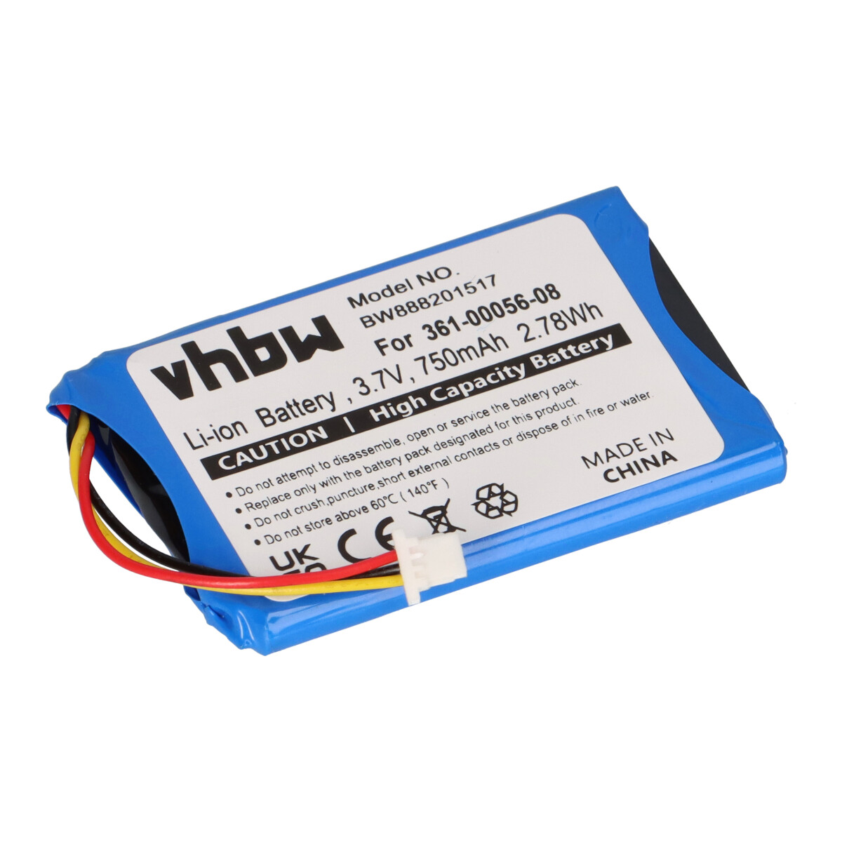 Navigationsgeräte-Akku 3,7V 750mAh Li-Polymer passend für Garmin DriveSmart