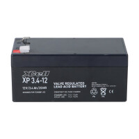 XCell XP3.4-12 AGM Bleiakku 12V 3,4Ah - T1 / Faston 4,8 mm -