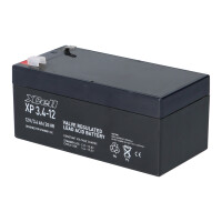 XCell XP3.4-12 AGM Bleiakku 12V 3,4Ah - T1 / Faston 4,8 mm -